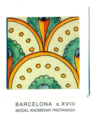  Iman del model de rajola anomenat “pastanaga”. Barcelona, segles XVIII