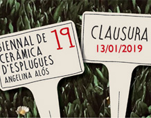 Clausura de la 19 Biennal de cerámica d’Esplugues Angelina Alós